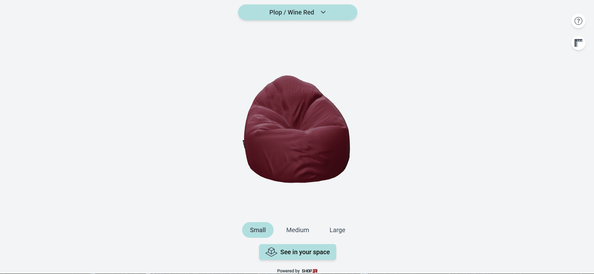 3D Bean Bag Configurator