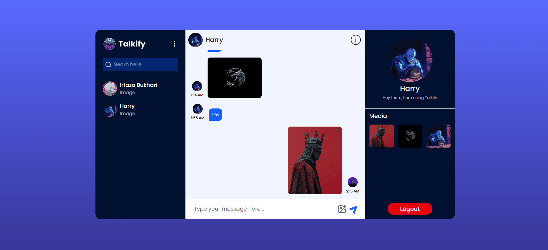 Talkify — Real-Time Chat App