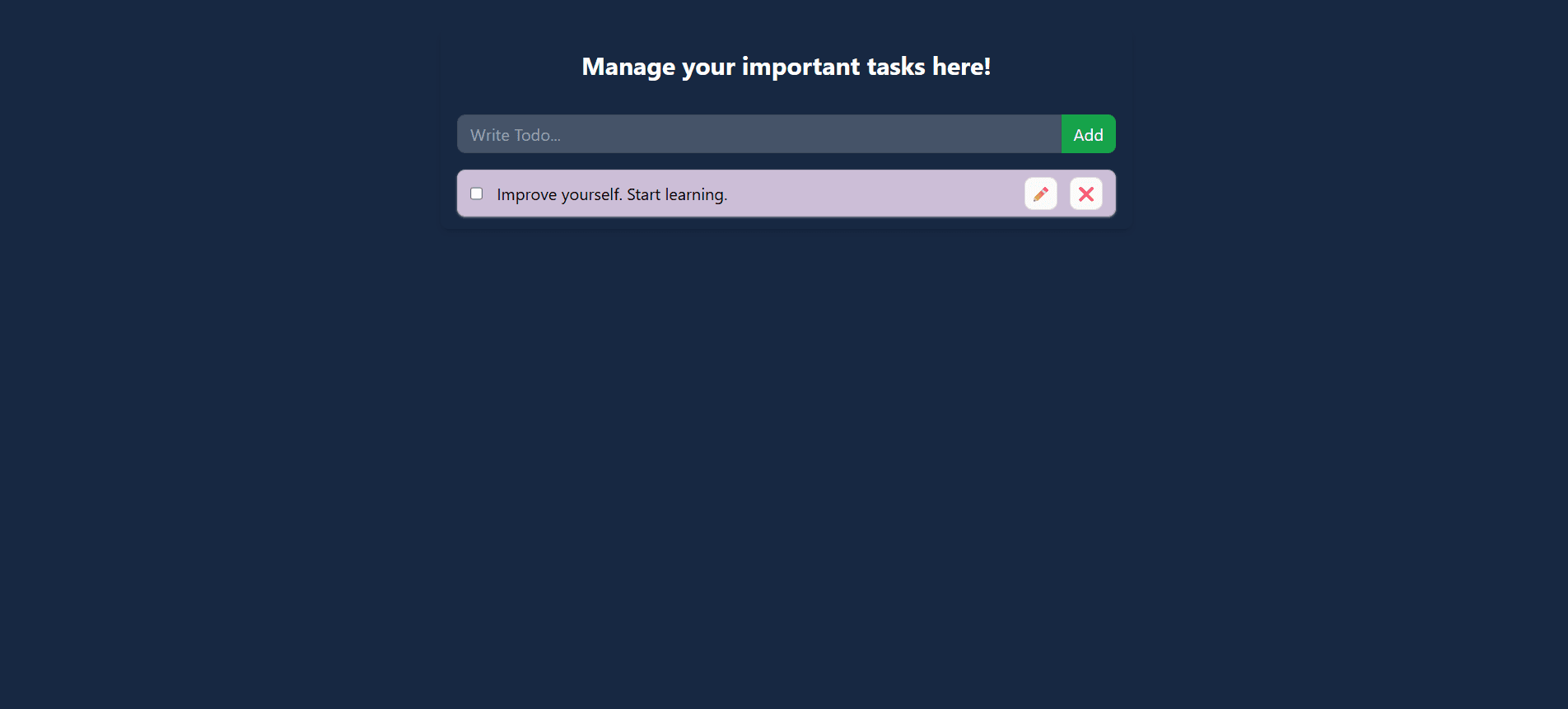 To-Do List App